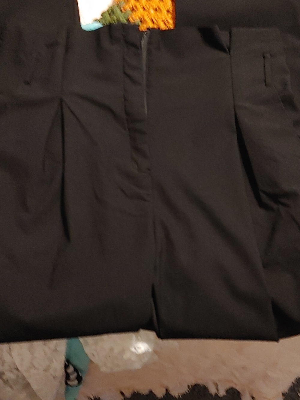 Windsor Black Women's Dress Pant Fits Sz 8-10 Gathered At Top Hem High Fit Waist - Picture 7 of 7